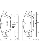 BOSCH 0 986 494 830 Колодки дисковые