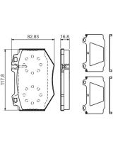 BOSCH 0 986 494 352 Колодки дисковые