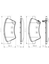 BOSCH 0 986 495 101 Колодки дисковые
