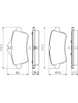 BOSCH 0 986 494 783 Колодки дисковые