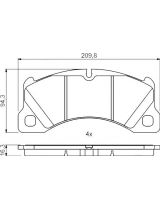 BOSCH 0 986 494 787 Колодки дисковые