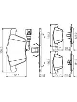 BOSCH 0 986 495 261 Колодки дисковые