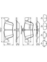 BOSCH 0 986 494 839 Колодки дисковые