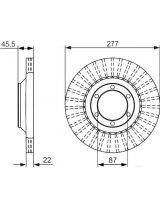 BOSCH 0 986 479 702 Тормозной диск