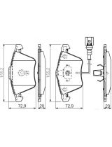 BOSCH 0 986 494 550 Колодки дисковые