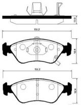 HSB HP1007 Колодки дисковые передние