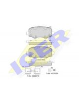 ICER 182176 Колодки дисковые