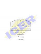 ICER 141126-204 Колодки дисковые передние