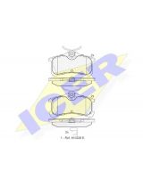 ICER 181728 Колодки дисковые