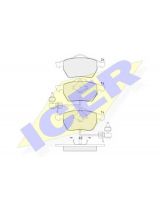 ICER 181362 Колодки дисковые передние