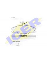 ICER 181107-700 Колодки дисковые передние