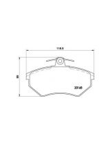 BREMBO P85015 Колодки дисковые передние