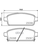 NISSHINBO NP6055 Колодки дисковые задние