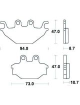 TRW MCB760 Колодки дисковые задние