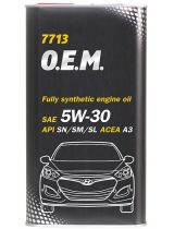 Моторное масло MANNOL MN7713SP-60 7713 OEM for Hyundai Kia 5W-30 SN ESTER 60л