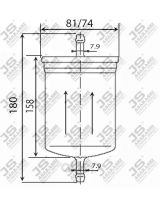 JS Asakashi FS2070 Фильтр топливный