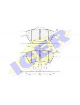 ICER 182030 Колодки дисковые