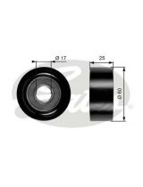 GATES T36176 Ролик промежуточный поликлинового ремня генератора, с кондиционером