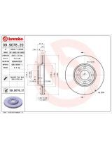 BREMBO 09.9078.21 Тормозной диск