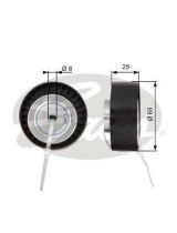 GATES T36124 Ролик