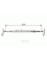 BOSCH 1 987 477 598 Трос ручного тормоза правый+левый