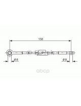 BOSCH 1 987 482 242 Трос ручного тормоза правый