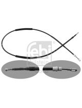 FEBI 100563 Трос ручного тормоза L=2005/1843