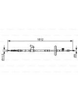 BOSCH 1 987 482 503 Трос ручного тормоза задний левый L=1810