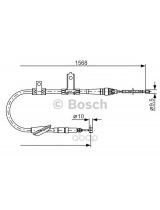 BOSCH 1 987 477 791 Трос ручного тормоза левый L=1286/1568