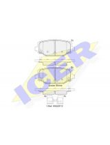 ICER 182053 Колодки дисковые