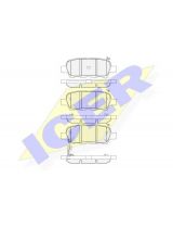 ICER 181509 Колодки дисковые задние