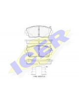 ICER 182034 Колодки дисковые