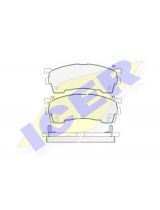 ICER 180971-203 Колодки дисковые