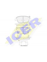 ICER 182136 Колодки дисковые