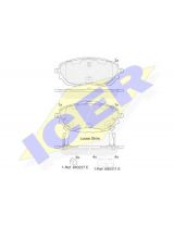 ICER 182129 Колодки дисковые