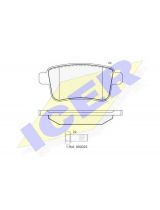 ICER 181855 Колодки дисковые задние