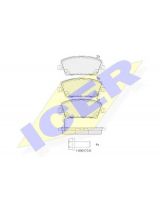 ICER 181773 Колодки дисковые