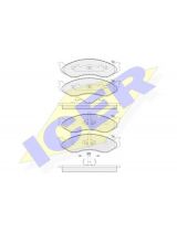 ICER 140968 Колодки дисковые