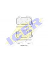 ICER 181389-203 Колодки дисковые