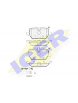 ICER 181664-700 Колодки дисковые задние