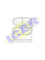 ICER 181720 Колодки дисковые