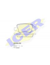 ICER 181510-701 Колодки дисковые задние