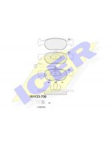 ICER 181123-700 Колодки дисковые передние