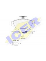 ICER 181236-701 Колодки дисковые