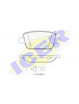 ICER 181801 Колодки дисковые задние