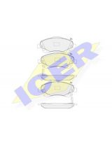 ICER 181573 Колодки дисковые