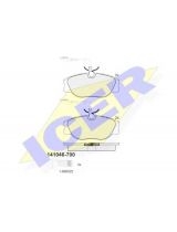 ICER 141046-700 Колодки дисковые передние
