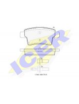 ICER 181853 Колодки дисковые задние