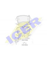 ICER 181986-203 Колодки дисковые задние