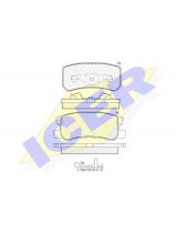 ICER 181375 Колодки дисковые задние